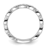 14k White Gold 1/4 carat Lab Grown Diamond VS/SI+ G+ Complete Fashion Band